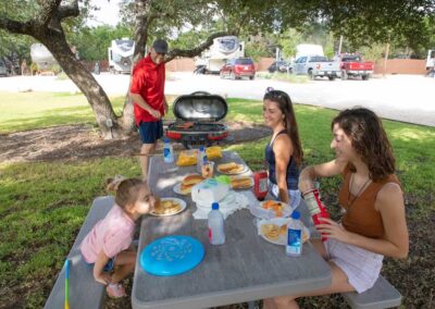 Sunset Ranch RV Park Leander, Texas Family Picnic