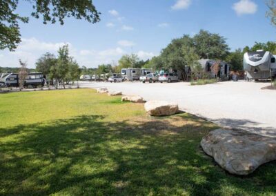 Sunset Ranch RV Park Leander, Texas - Shade tree