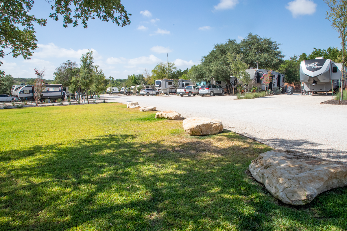 RV camping outside of Austin